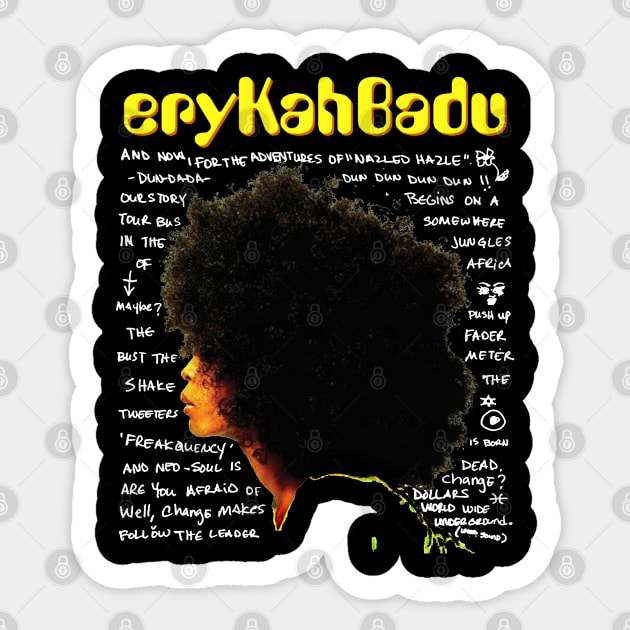 erykah badu Sticker by RBGPEN